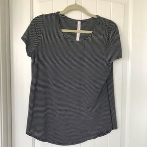 Lululemon Love Crew III in Black/White Stripe 8